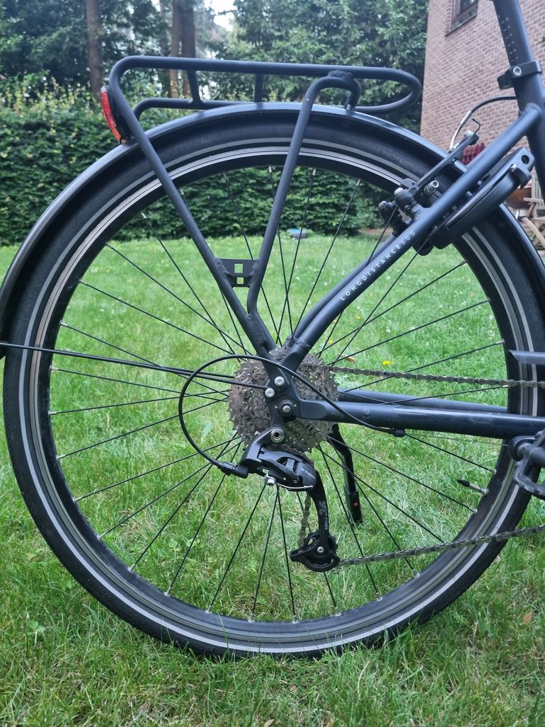 Gebrauchtes Elops Stadsfiets Voor Lange Afstanden 500 2024 Urban, Schwarz — Bild 3 von 9