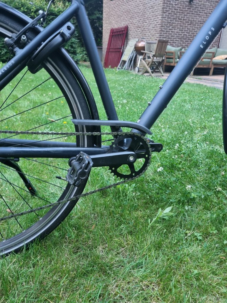 Gebrauchtes Elops Stadsfiets Voor Lange Afstanden 500 2024 Urban, Schwarz — Bild 4 von 9