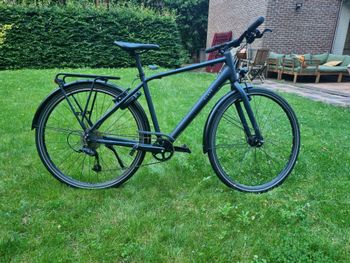 Gebrauchtes Elops Stadsfiets Voor Lange Afstanden 500 2024 Urban, Schwarz — Bild 2 von 9