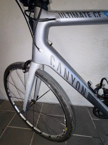 Used Canyon Ultimate CF EVO 10.0 SL 2017 Frameset 2017 Road & Gravel, Light Gray — image 3 of 11