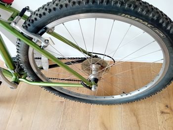 Gebrauchtes Gary Fischer Aquila, Chromoly Frame, 1998, Groep Shimano 85, Remme Dia Compe DP7, Rockshok XC Jett 1998 Mountainbike, Grün — Bild 6 von 17