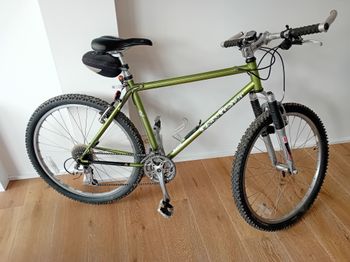 Gebrauchtes Gary Fischer Aquila, Chromoly Frame, 1998, Groep Shimano 85, Remme Dia Compe DP7, Rockshok XC Jett 1998 MTB