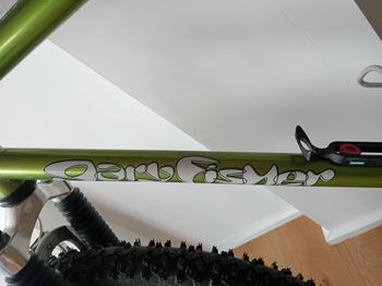 Gebrauchtes Gary Fischer Aquila, Chromoly Frame, 1998, Groep Shimano 85, Remme Dia Compe DP7, Rockshok XC Jett 1998 Mountainbike, Grün — Bild 10 von 17