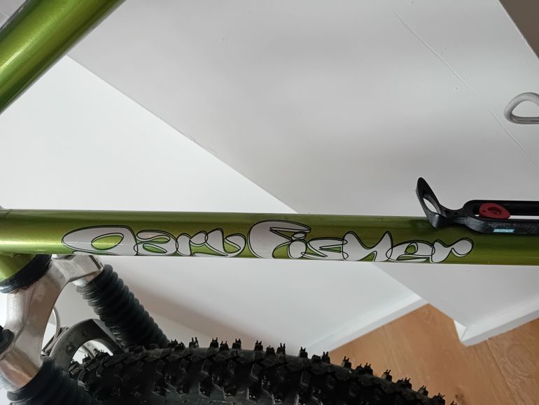 Gebrauchtes Gary Fischer Aquila, Chromoly Frame, 1998, Groep Shimano 85, Remme Dia Compe DP7, Rockshok XC Jett 1998 Mountainbike, Grün — Bild 10 von 17