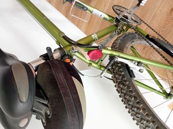 Gebrauchtes Gary Fischer Aquila, Chromoly Frame, 1998, Groep Shimano 85, Remme Dia Compe DP7, Rockshok XC Jett 1998 Mountainbike, Grün — Bild 17 von 17