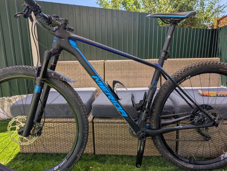 Used Merida Big nine Shimano Deore XT Di2 2018 Mountainbike, Black — image 2 of 17