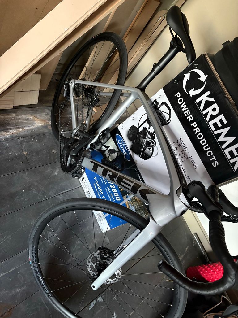 Used Trek Domane SL 5 2021 2021 Road & Gravel, Light Gray — image 2 of 3