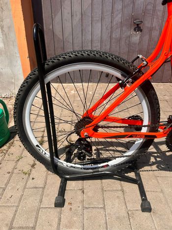 Used B Twin Rockrider Shimano Tourney 2017 Mountainbike, Orange — image 2 of 3