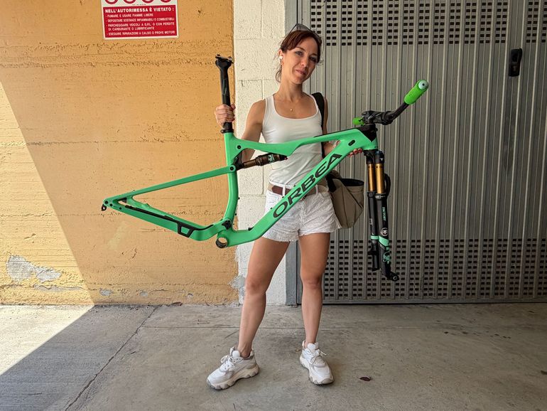 Used Orbea OIZ OMX FRAME + FOX I-LINE DPS REMOTE 2021 Frameset 2021 Mountainbike, Green, 29 — image 4 of 11