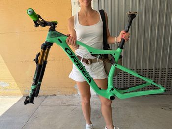Used Orbea OIZ OMX FRAME + FOX I-LINE DPS REMOTE 2021 Frameset 2021 Mountainbike, Green, 29 — image 9 of 11
