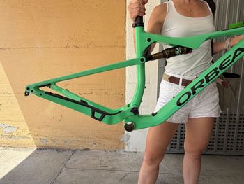 Used Orbea OIZ OMX FRAME + FOX I-LINE DPS REMOTE 2021 Frameset 2021 Mountainbike, Green, 29 — image 2 of 11