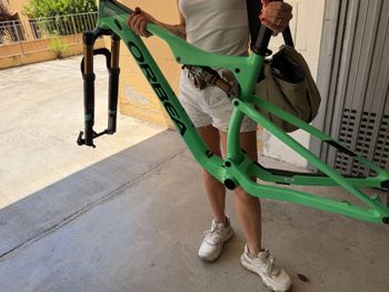 Used Orbea OIZ OMX FRAME + FOX I-LINE DPS REMOTE 2021 Frameset 2021 Mountainbike, Green, 29 — image 10 of 11