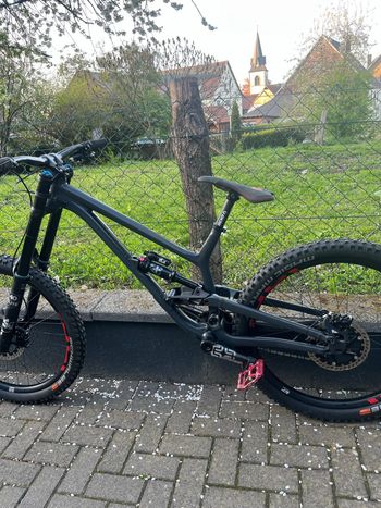Used Commencal Custom SRAM GX Eagle 2021 Mountainbike, Light Gray — image 6 of 7
