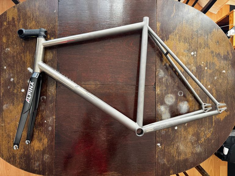 Used Aframe Custom Frameset 2023 Road & Gravel, Light Gray — image 1 of 8