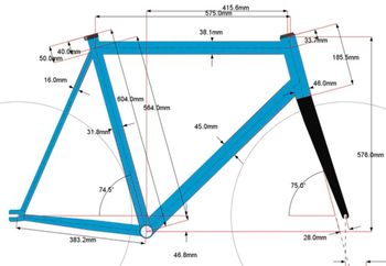 Used Aframe Custom Frameset 2023 Road & Gravel, Light Gray — image 8 of 8