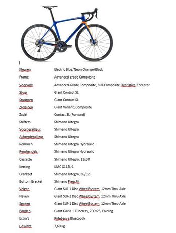 Giant Tcr advanced Shimano Ultegra 2018 Road & Gravel d'occasion — image 11 sur 11