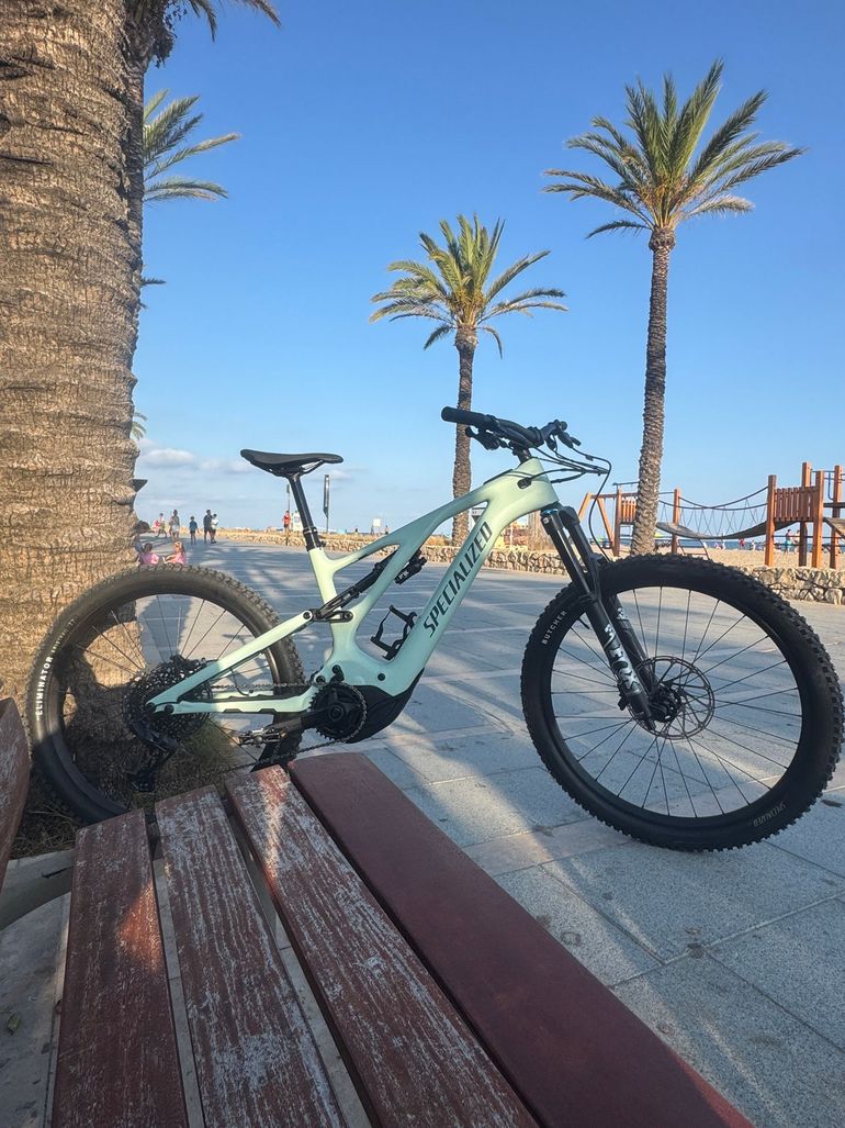 Used Specialized Turbo Levo 3 Comp Carbon 2023 2023 Mountainbike, Green, 29, 27.5 — image 9 of 10