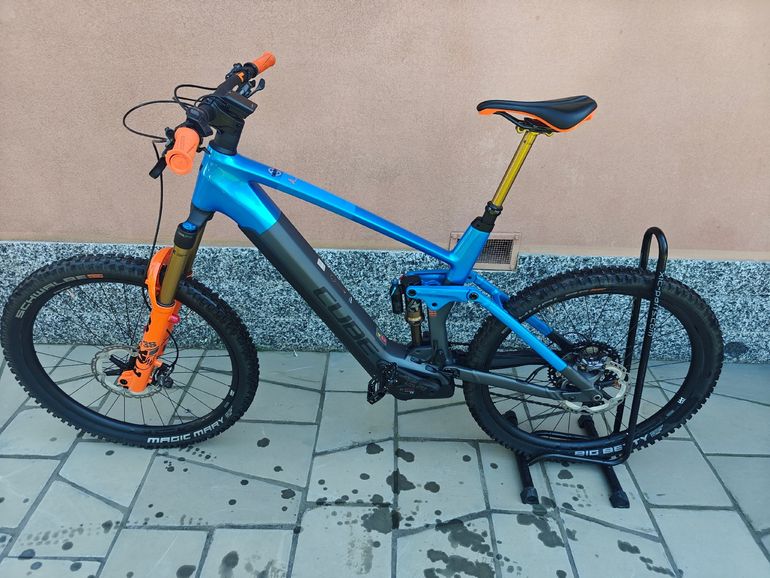 Used CUBE STEREO HYBRID 160 HPC, ACTIONTEAM 750 27.5 2023 2023 Mountainbike, Blue, 27.5 — image 2 of 3
