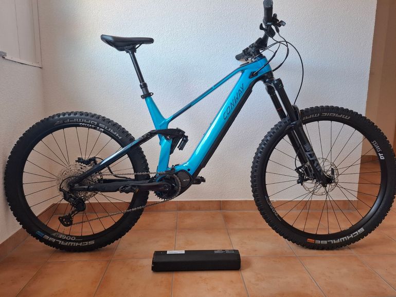Used Conway eWME 5.9 MX full suspension 2024 2024 Mountainbike, Blue, 29, 27.5 — image 2 of 8
