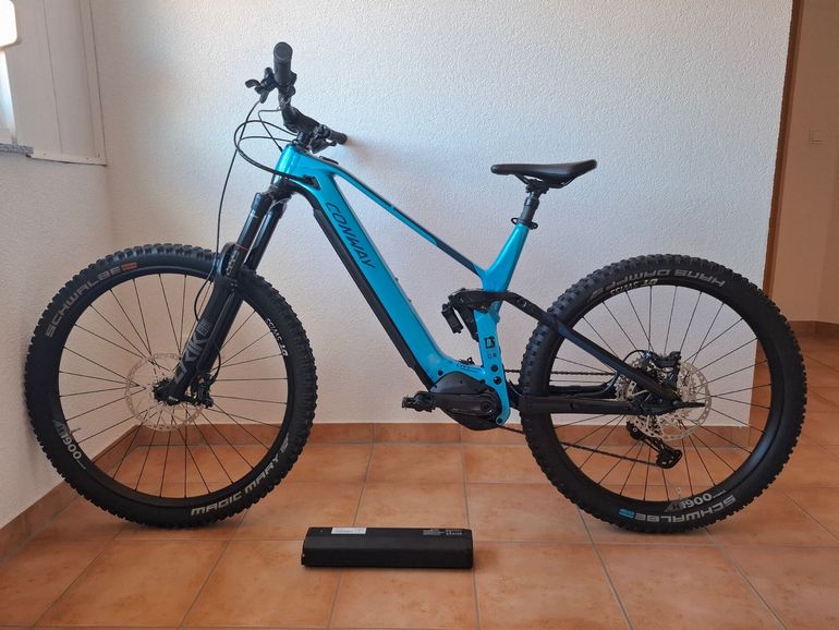 Used Conway eWME 5.9 MX full suspension 2024 2024 Mountainbike, Blue, 29, 27.5 — image 1 of 8