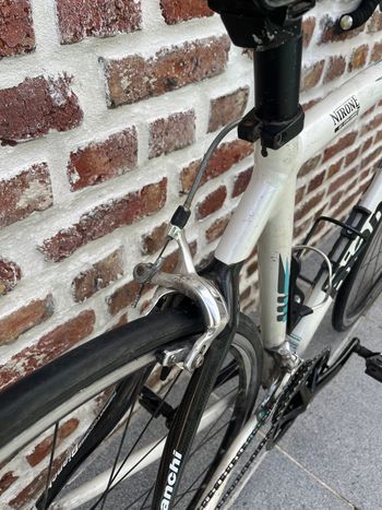 Used Bianchi Via Nirone Tiagra Compact 2014 2014 Road & Gravel, White — image 7 of 9