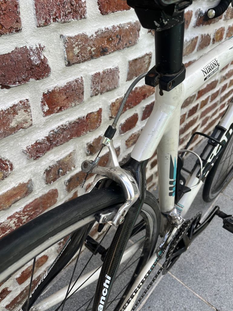 Used Bianchi Via Nirone Tiagra Compact 2014 2014 Road & Gravel, White — image 7 of 9