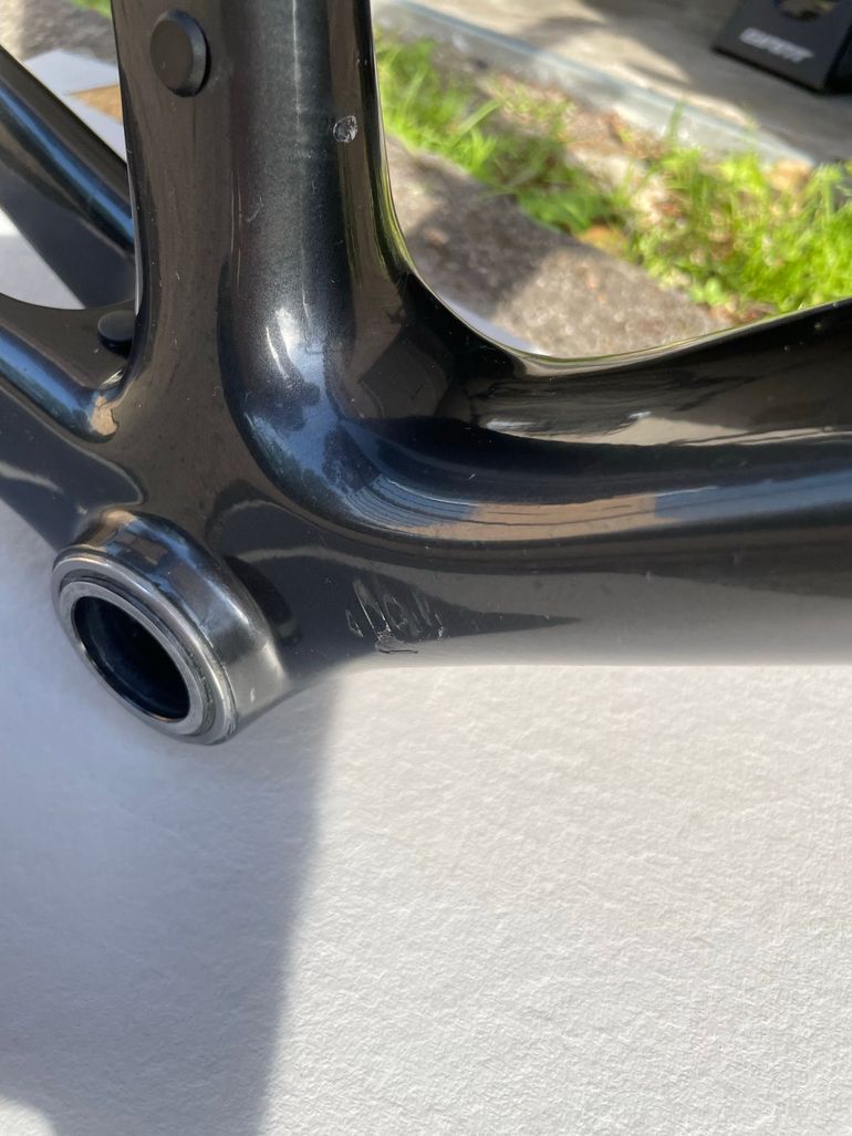 Used Giant TCR Advanced Disc 1+ Pro Compact 2022 Frameset 2022 Road & Gravel, Light Gray — image 3 of 12