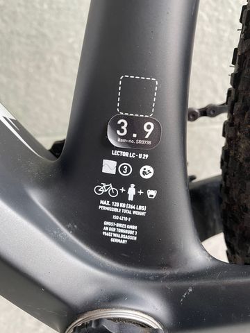Used Ghost LC - U 29 2020 Mountainbike, Black — image 5 of 10