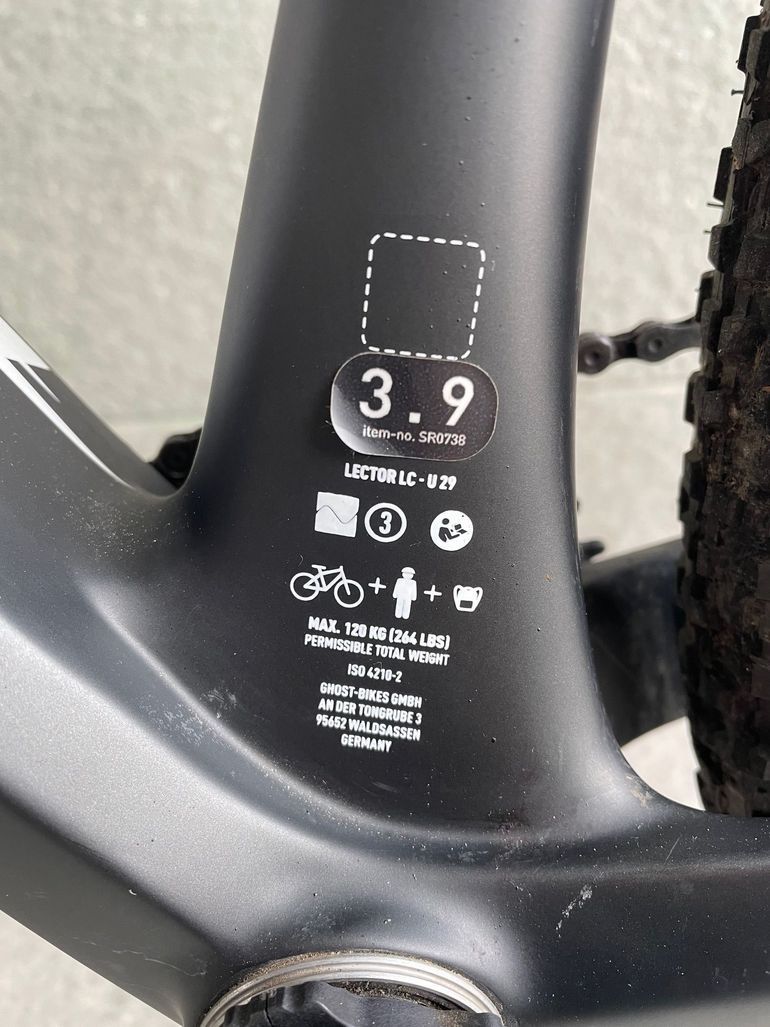 Used Ghost LC - U 29 2020 Mountainbike, Black — image 5 of 10