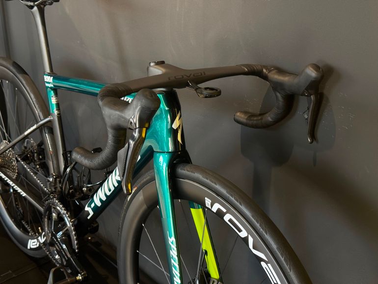 Specialized S-works Tarmac Sl8 Bora Hansgrohe Frameset 2024 Road & Gravel de segunda mano, Verde — imagen 5 de 9