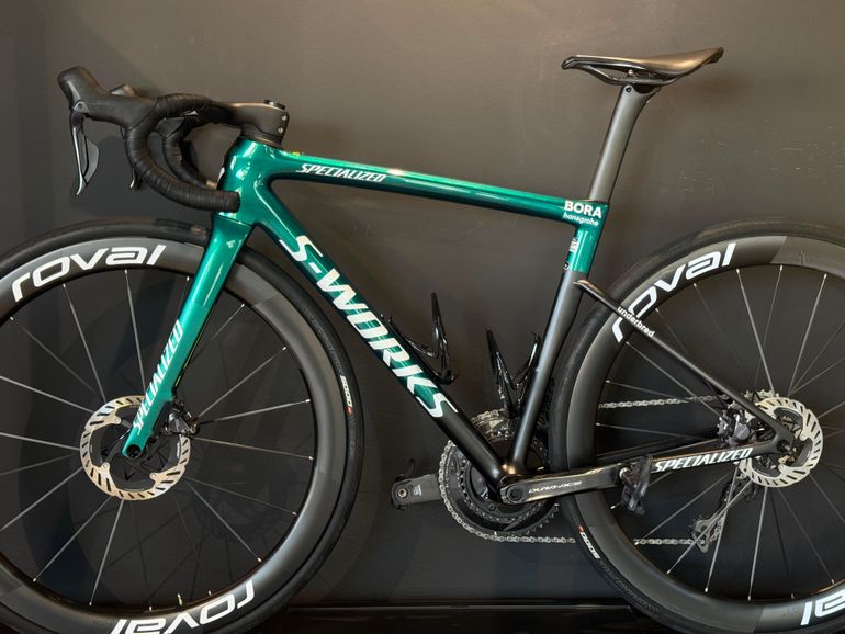 Specialized S-works Tarmac Sl8 Bora Hansgrohe Frameset 2024 Road & Gravel de segunda mano, Verde — imagen 7 de 9