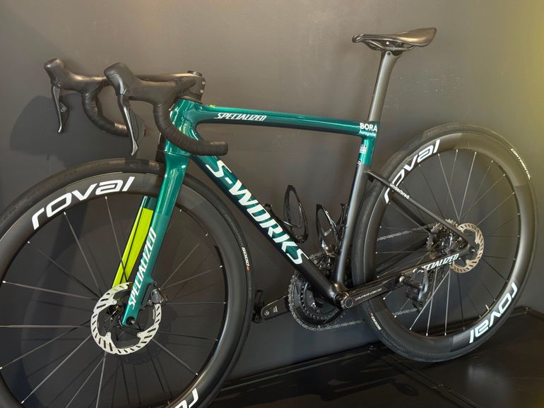 Specialized S-works Tarmac Sl8 Bora Hansgrohe Frameset 2024 Road & Gravel de segunda mano, Verde — imagen 9 de 9