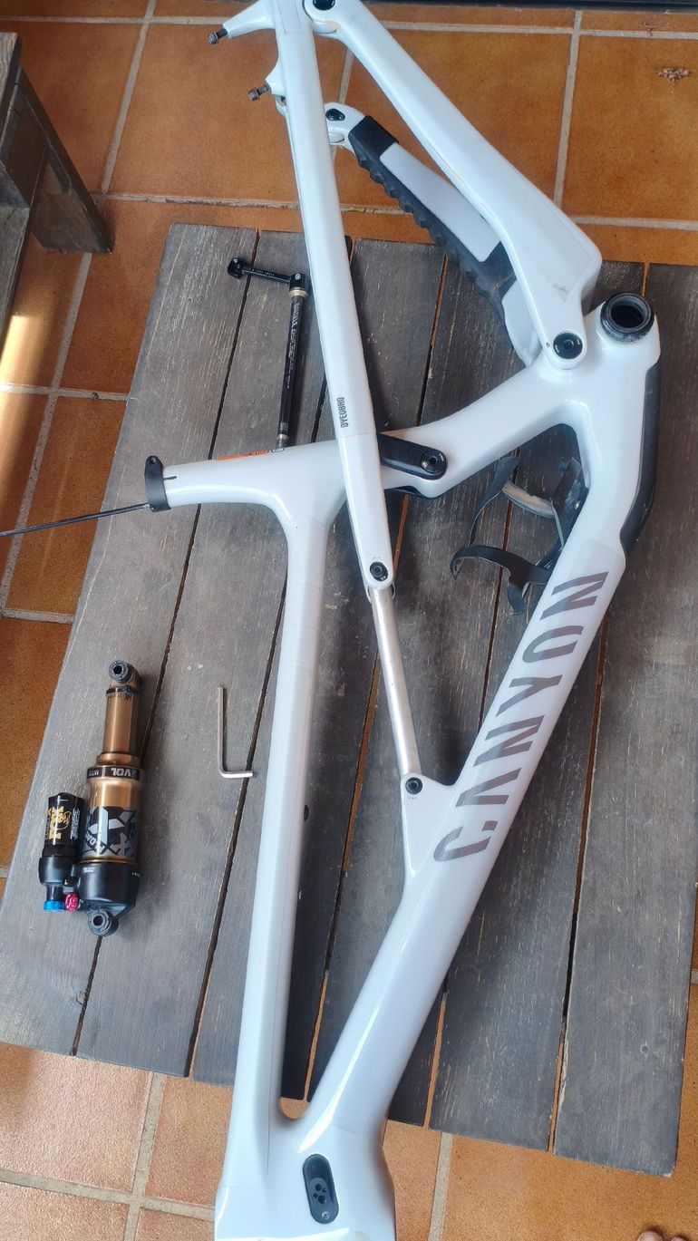 Used Canyon Spectral 125 CF 9 2023 Frameset 2023 Mountainbike, White, 29 — image 4 of 25