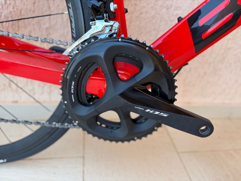 Used BMC Timemachine ONE 2023 2023 Road & Gravel, Red — image 2 of 9