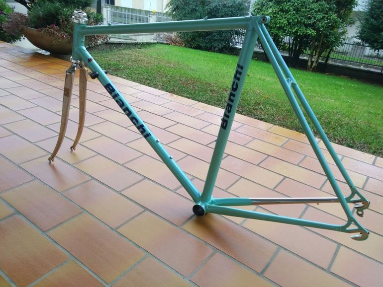 Käytetty Bianchi Telaio Acciaio Columbus SLX Taglia 54 Frameset 1988 Road & Gravel — kuva 7 / 9