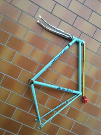 Käytetty Bianchi Telaio Acciaio Columbus SLX Taglia 54 Frameset 1988 Road & Gravel — kuva 2 / 9