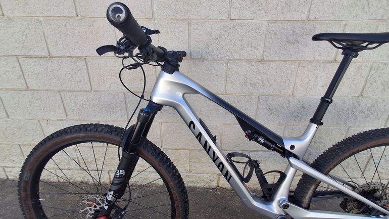 Used Canyon Lux Trail CF 6 2024 2024 Mountainbike, Light Gray, 29 — image 4 of 9