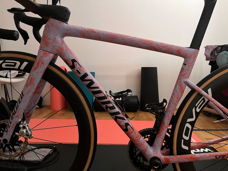 Used Specialized S-Works Tarmac SL8 Frameset 2024 2024 Road & Gravel, Orange — image 4 of 10