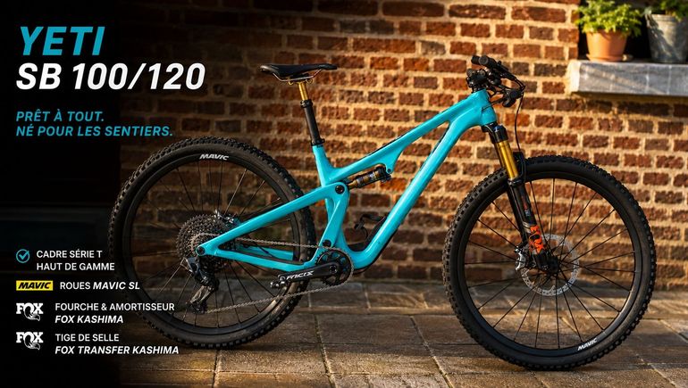 Used Yeti sb 100 Custom Shimano XTR 2020 Mountainbike, Blue — image 1 of 6