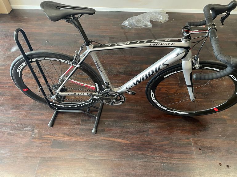 Used Specialized Tarmac SL4 Comp Ultegra 2014 2014 Road & Gravel, Light Gray — image 2 of 8