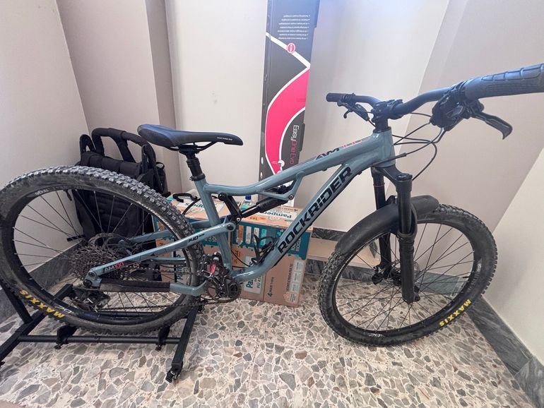 Used ROCKRIDER Full suspension SRAM GX 2019 Mountainbike, Blue, 29 — image 3 of 17