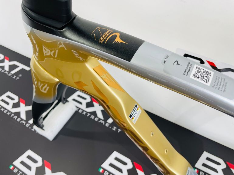Used Pinarello Dogma F J102 Molten Sand 430 Frameset 2027 Road & Gravel, Light Gray — image 6 of 6