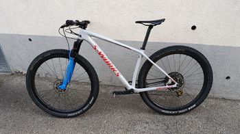 Used Specialized S-Works Epic Hardtail AXS 2020 2020 Mountainbike, Light Gray — image 2 of 9