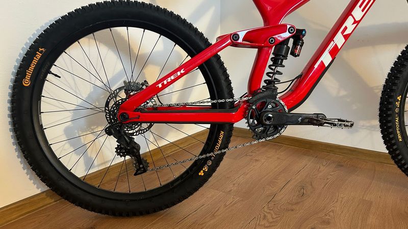 Trek Session 27, 5 Carbon 2021 Mountainbike usato, Rosso — immagine 5 di 7