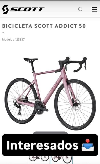 Used Scott Addict 50 2025 2025 Road & Gravel, Purple — image 4 of 5