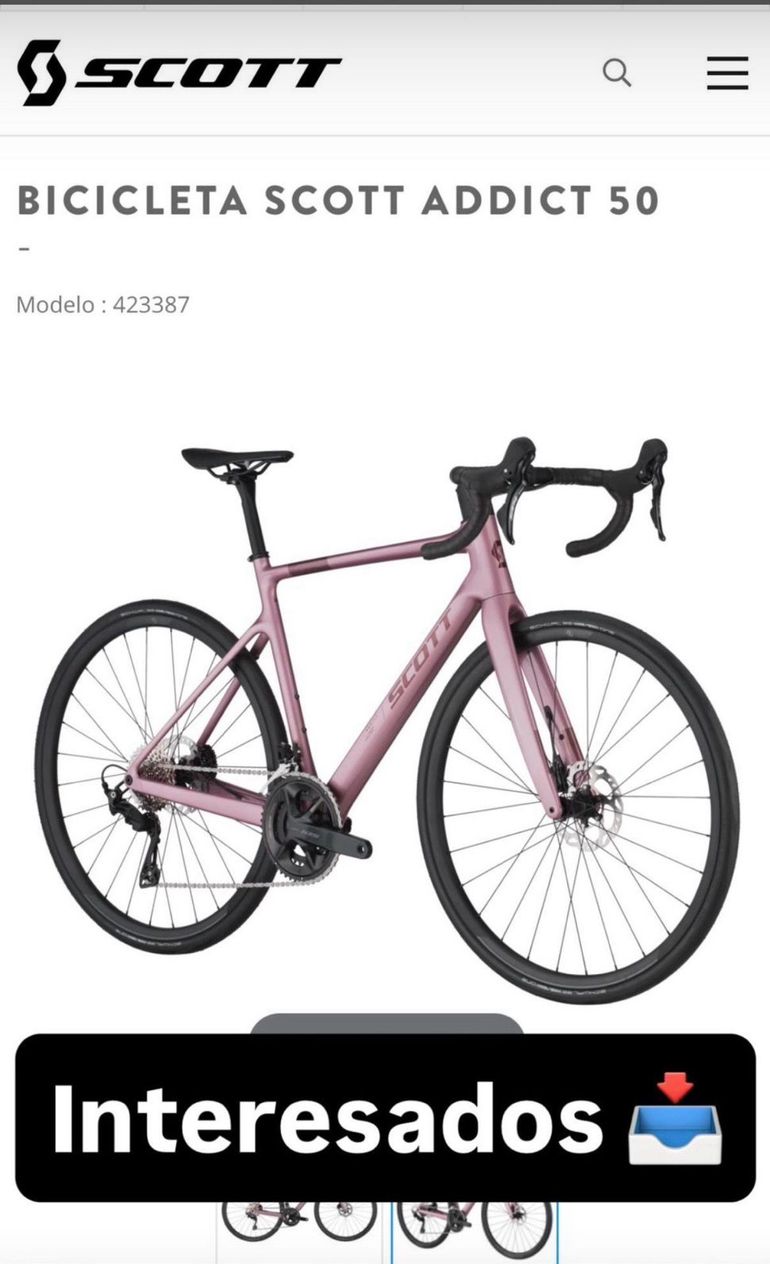 Used Scott Addict 50 2025 2025 Road & Gravel, Purple — image 4 of 5
