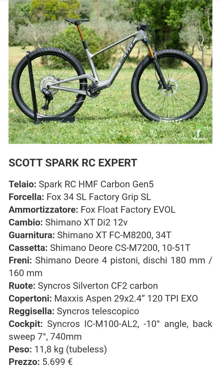 Used Scott Spark RC Expert 2027 2027 Mountainbike, Light Gray, 29 — image 2 of 3