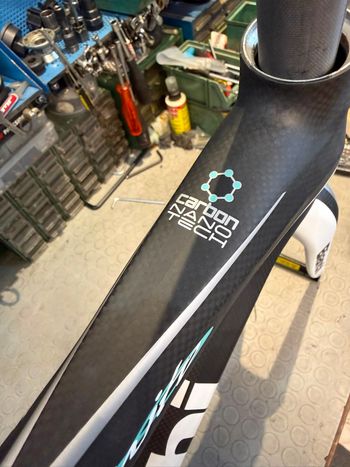 Used Bianchi INFINITO. CARBON. RIMBRAKE. NOS. Frameset 2015 Road & Gravel, White — image 12 of 18