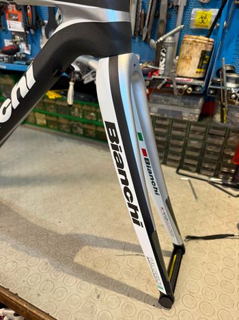 Used Bianchi INFINITO. CARBON. RIMBRAKE. NOS. Frameset 2015 Road & Gravel, White — image 11 of 18