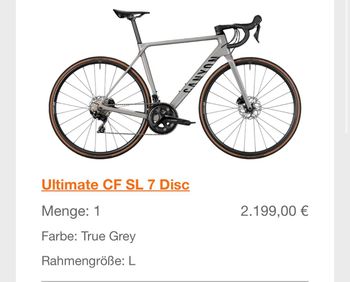 Tweedehands Canyon Ultimate CF SL 7 Disc 2022 2022 Racefiets & gravel